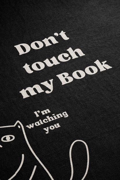 🐾 "Don't Touch My Book" Cat Blanket