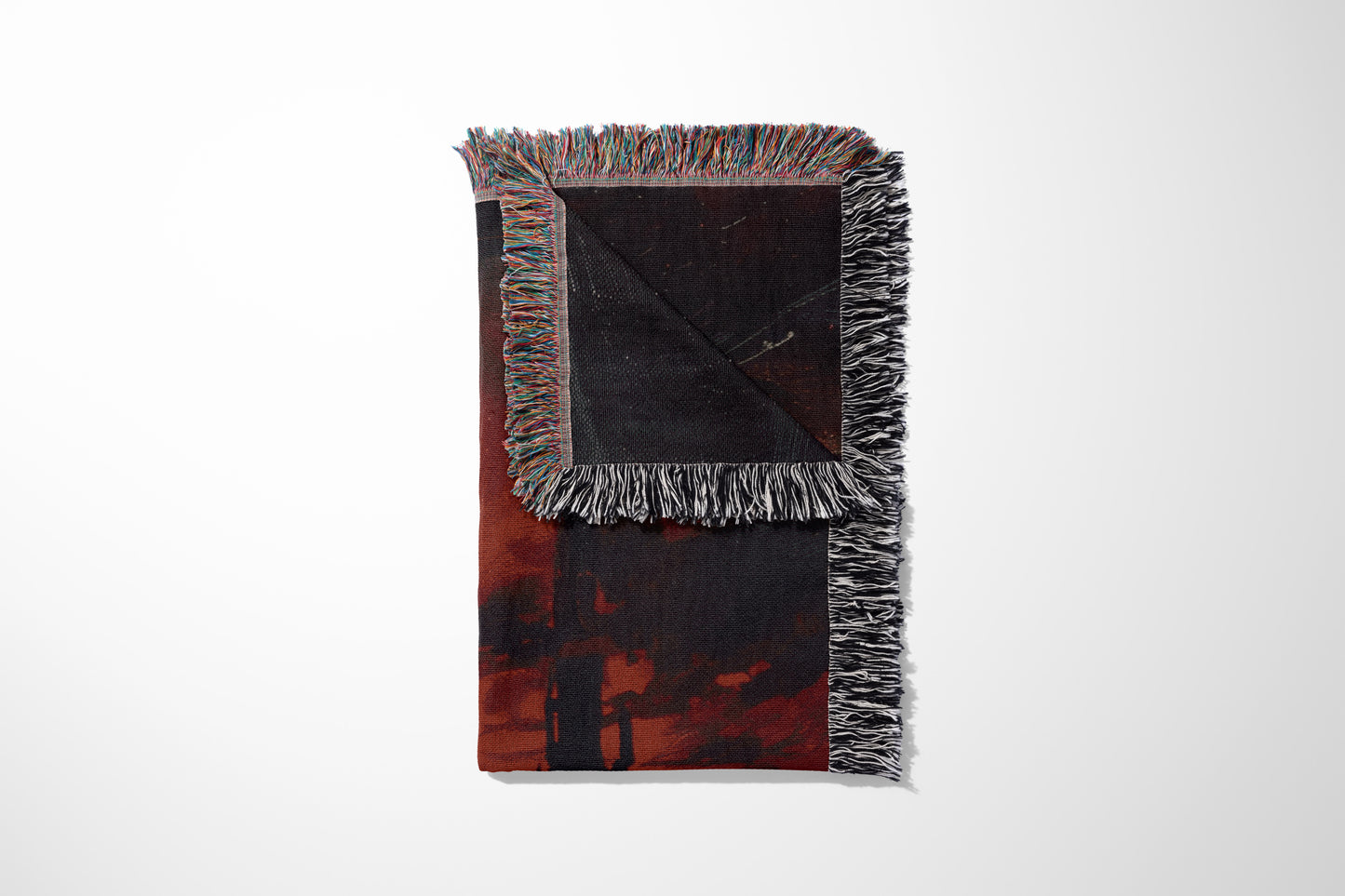 🕯️ Gothic Castle Blood Moon Woven Tapestry Blanket