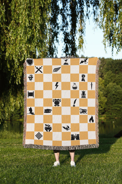 Fourth Wing Dragon Rider Blanket - Chessboard Edition ♟️🐉