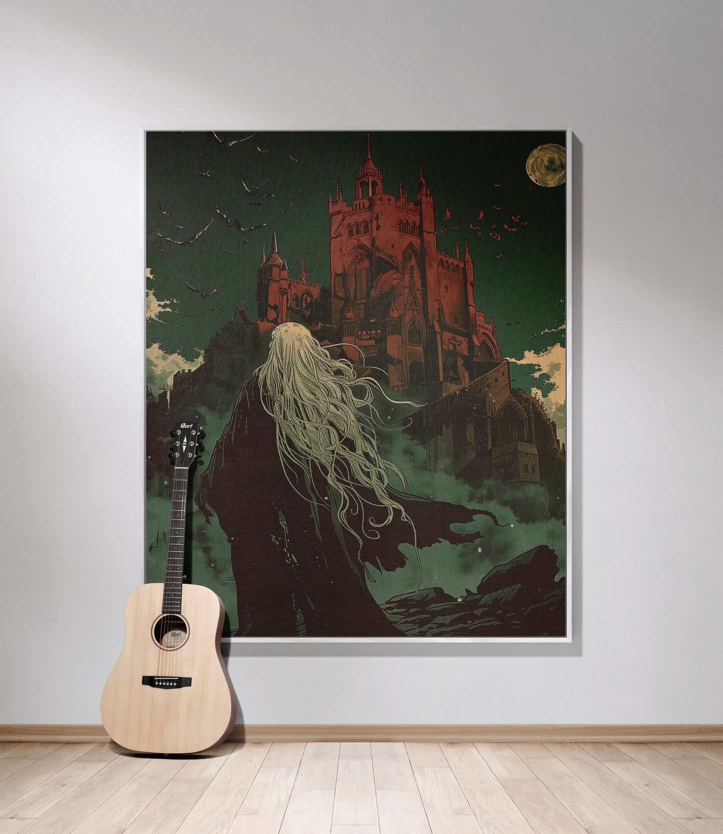 🕯️ Gothic Castle Woven Tapestry Blanket