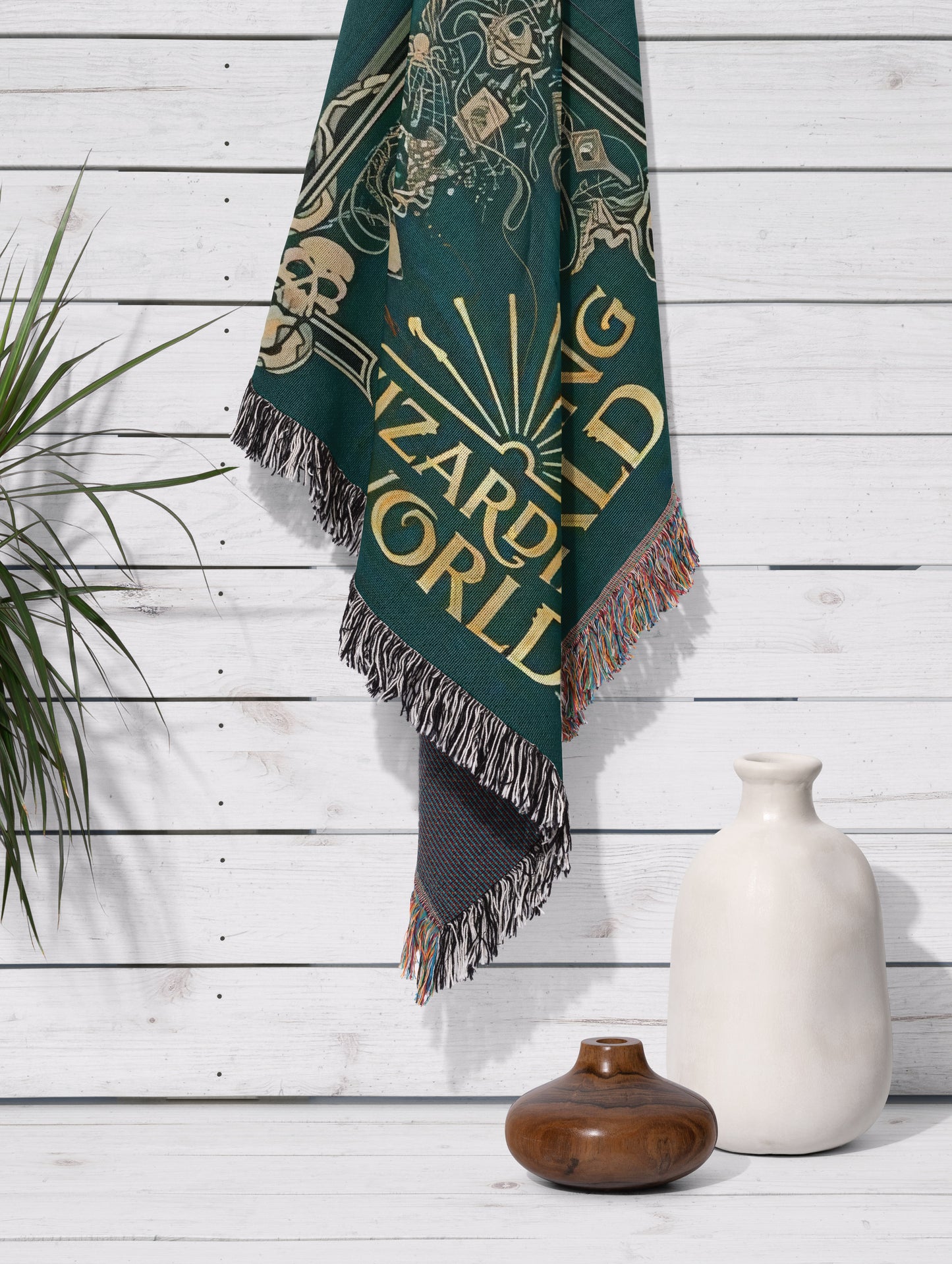 🧙‍♂️ Enchanted Wizarding World Tapestry Blanket