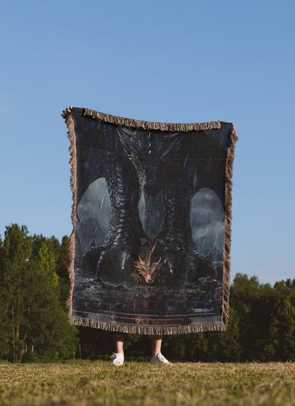 🖤 Fierce Tairn and Andarna Blanket – Fourth Wing Inspired 🖤