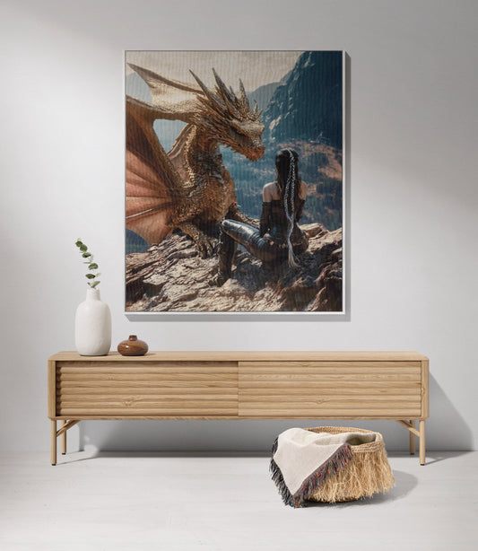 🛡️ Andarna Woven Blanket – Fourth Wing Dragon Rider Throw 🐉