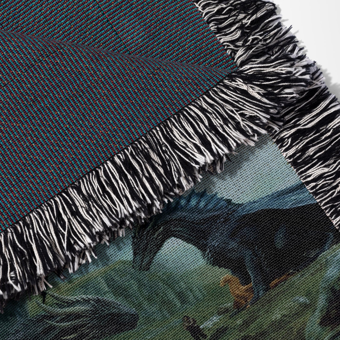 🖤 Fourth Wing Woven Throw Blanket - Dragon Rider’s Dream 🐉✨