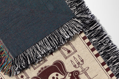 Dead Readers Society Woven Blanket