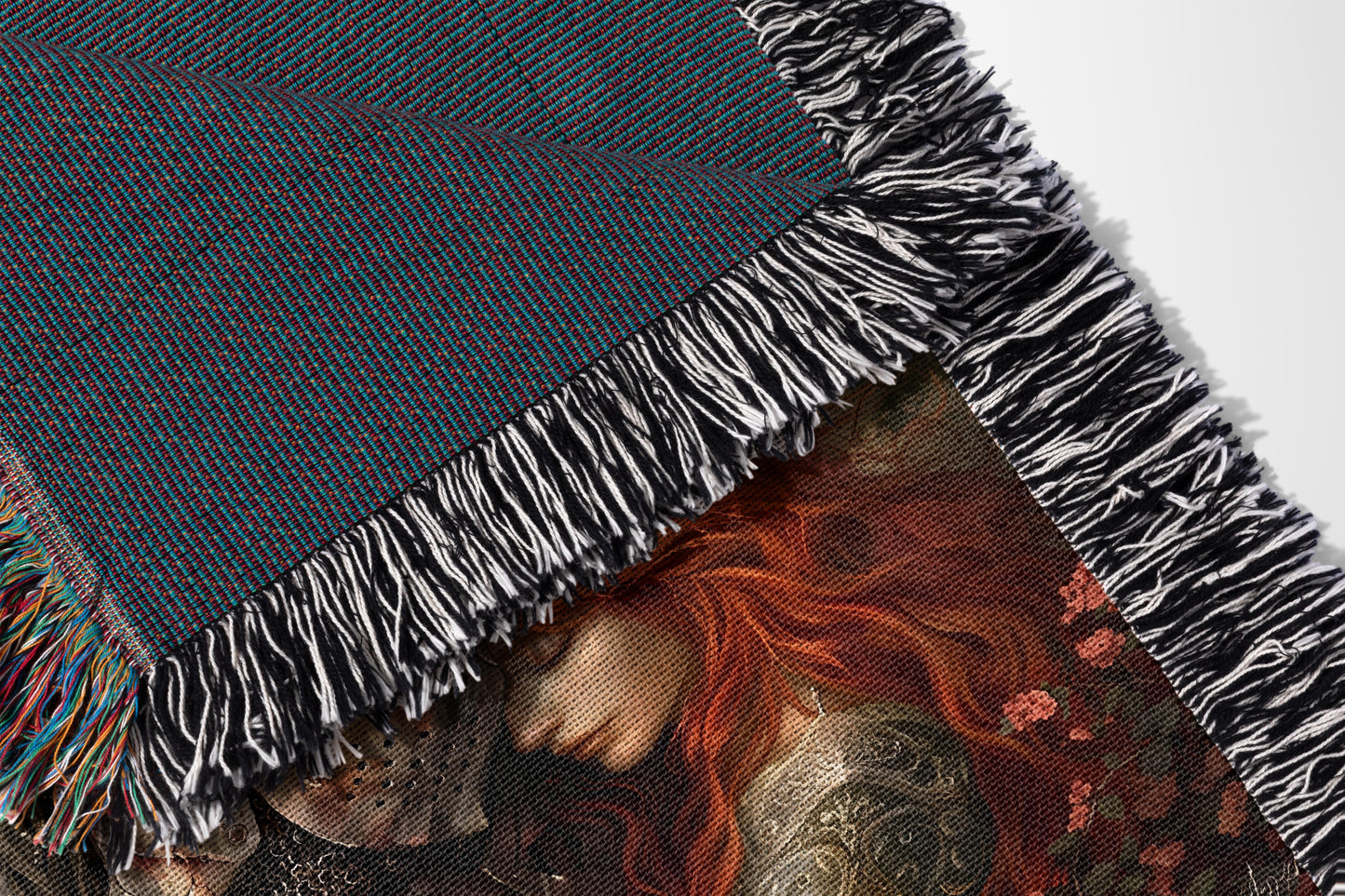 🖤 Dark Romance Woven Tapestry Blanket