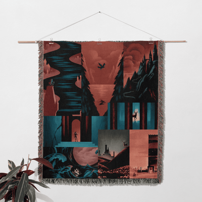 Throne of Glass Woven Throw Blanket