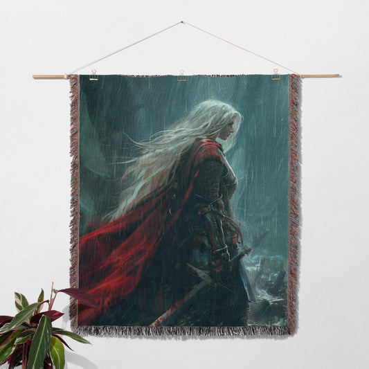 Rain Manon Blackbeak Woven Throw Blanket