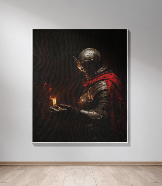 🔥 Enchanted Knight Woven Tapestry Blanket