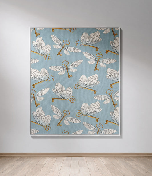 Enchanted Flying Key Woven Throw Blanket - MagicMerchEmporium
