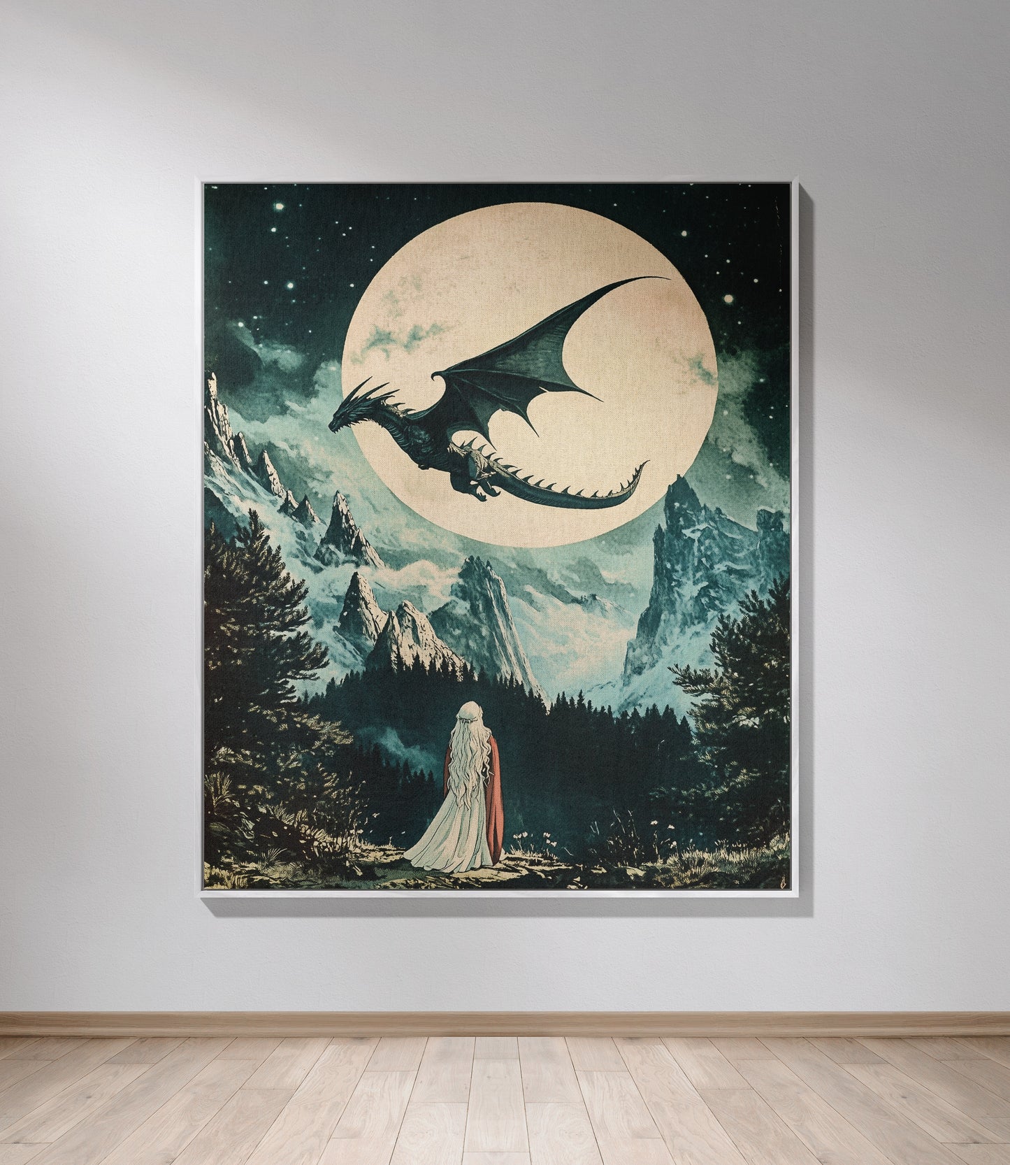 🌌 Enchanting Throne of Glass Moonlit Tapestry Throw Blanket 🌌