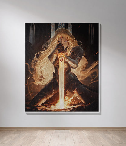 🔥 Aelin Galathynius Woven Tapestry Blanket | Throne of Glass & Bookish Gifts 🗡️