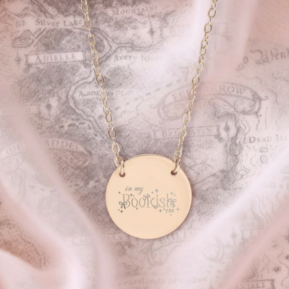 In My Bookish Era Circle Necklace