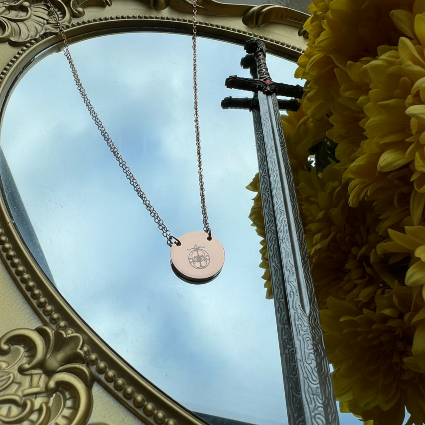 Eye of Elena Circle Necklace