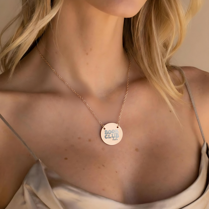 Book Club Babe Circle Necklace - MagicMerchEmporium