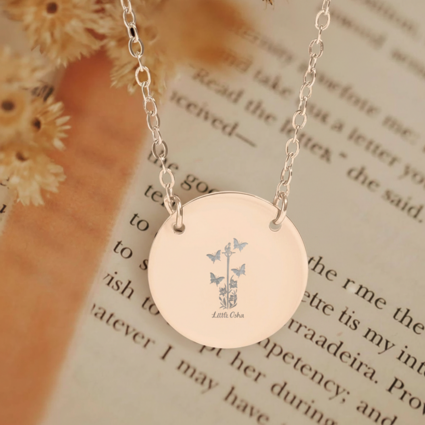 Little Osha Quicksilver Circle Necklace