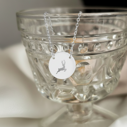 Terrasen Stag Circle Necklace