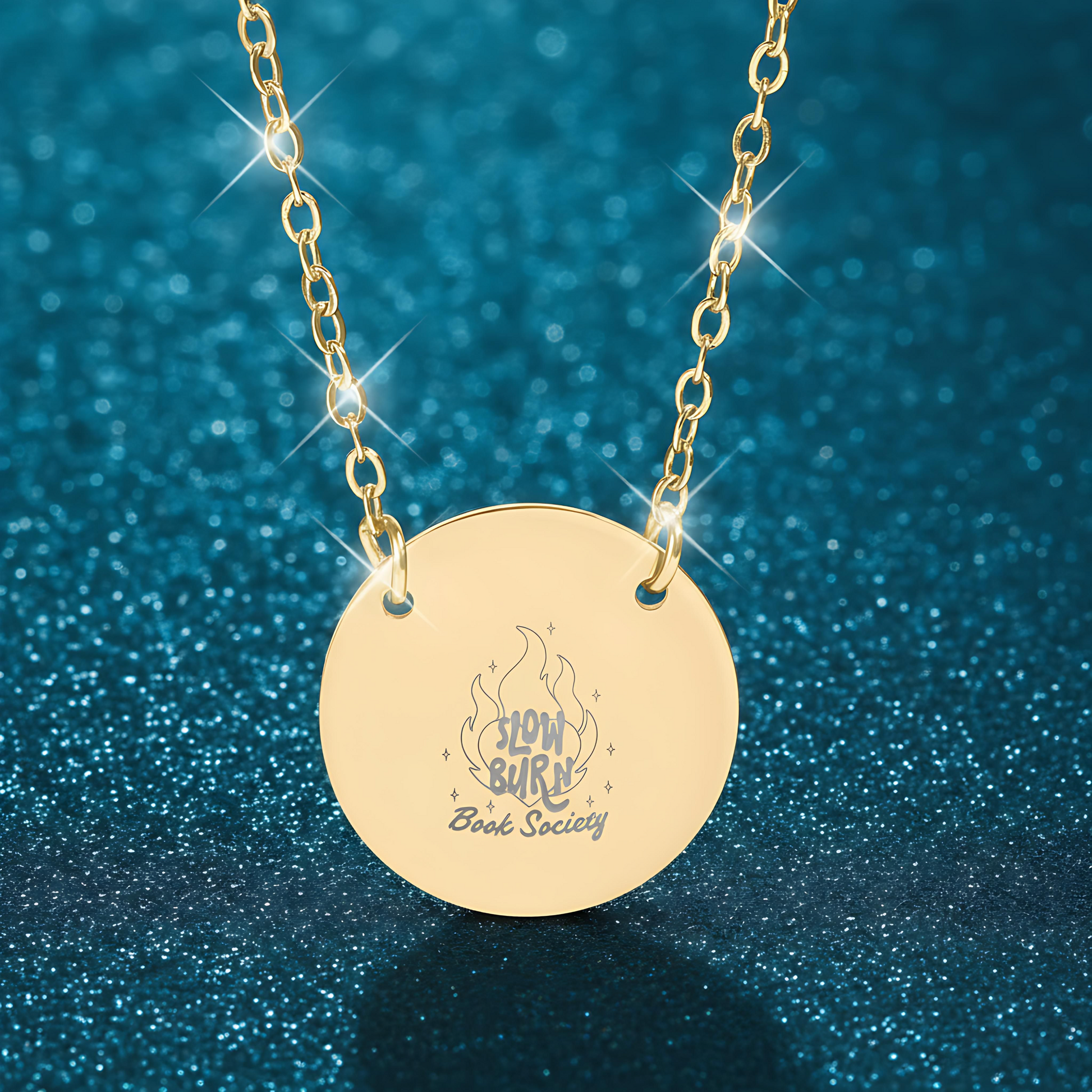 Slow Burn Book Society Circle Necklace - MagicMerchEmporium