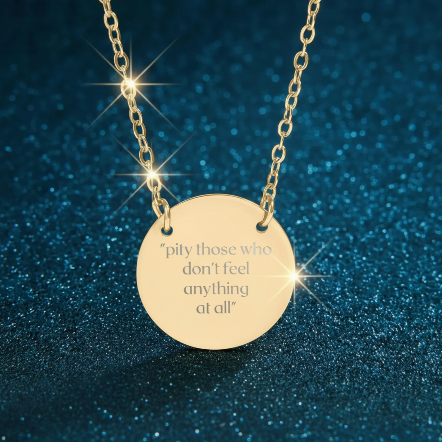 Pity Those Who Feel Circle Necklace
