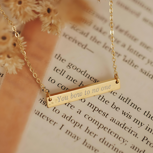 You Bow to No One Necklace - MagicMerchEmporium