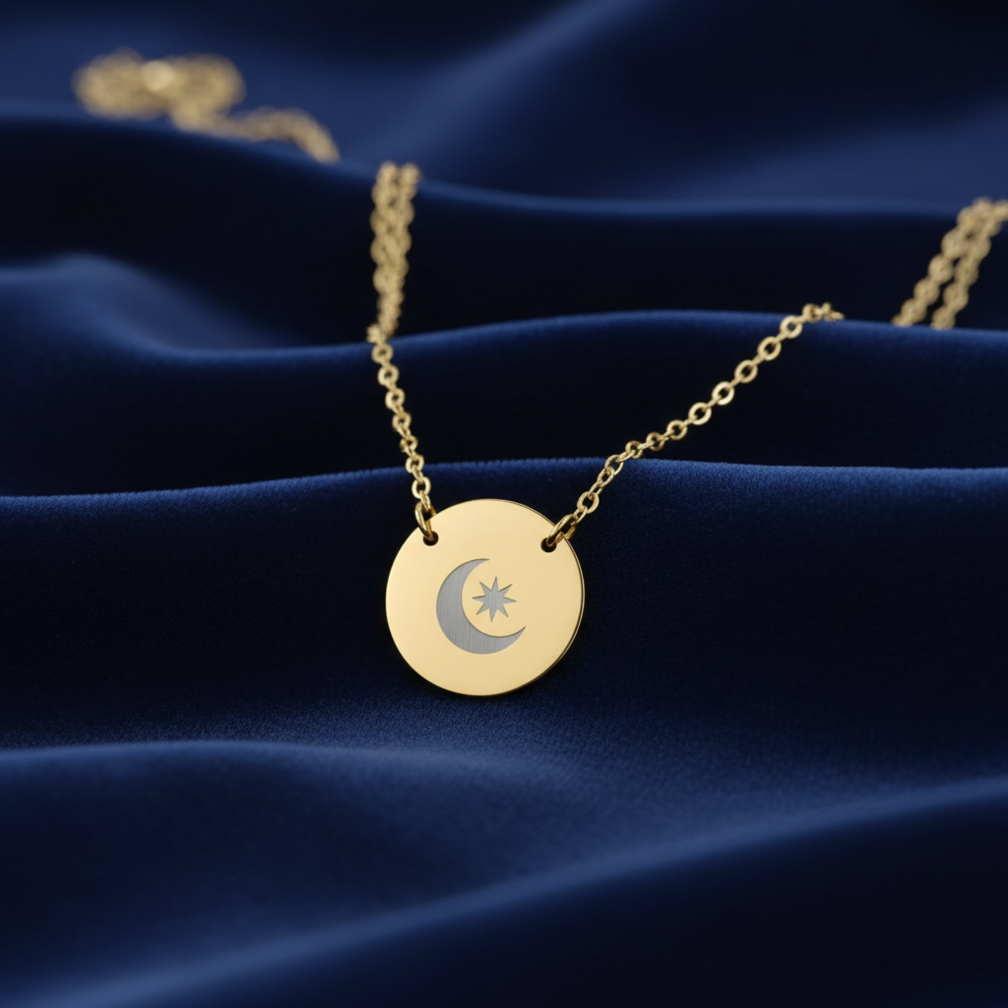 Starborn Crescent Circle Necklace