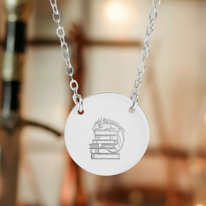 Literary Dragon Hoard Circle Necklac