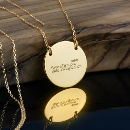 Save a Dragon Circle Necklace