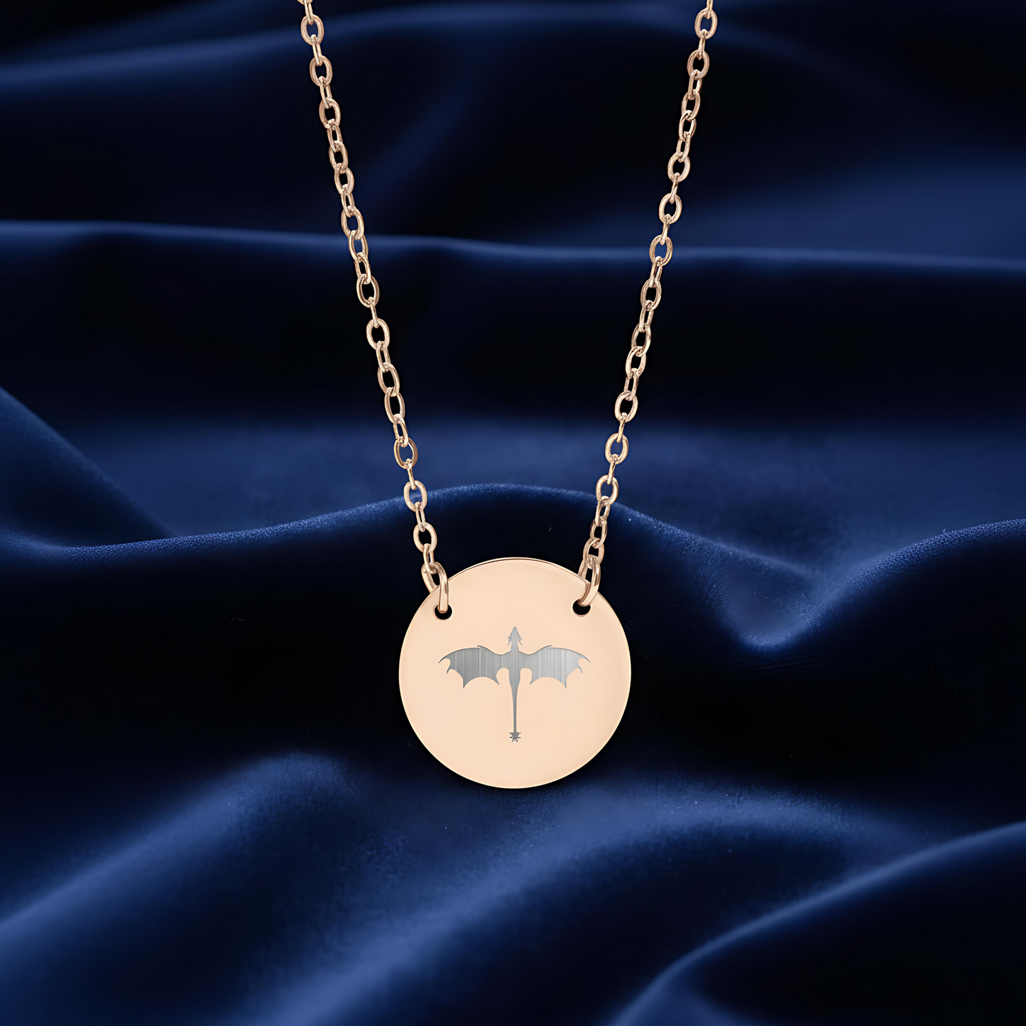 Tairn Dragon Circle Necklace