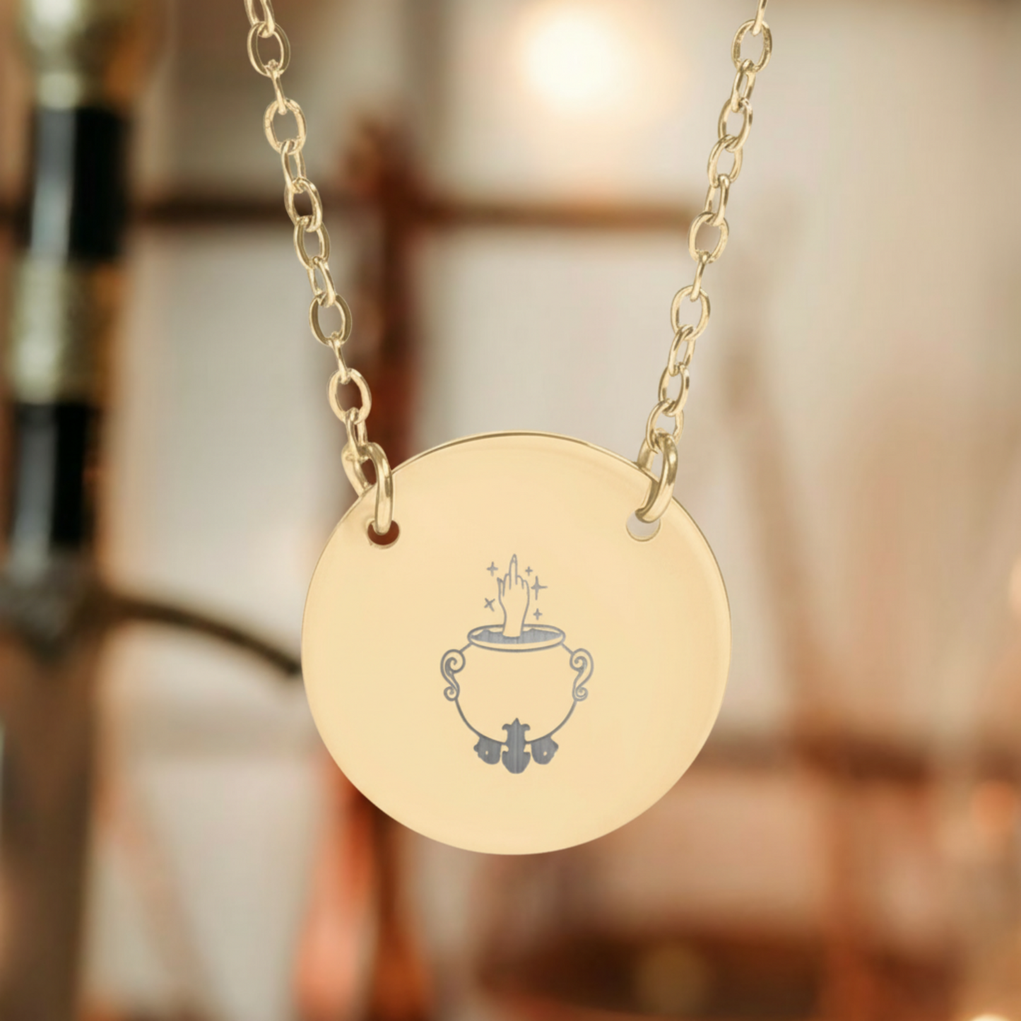 Nesta Cauldron Circle Necklace