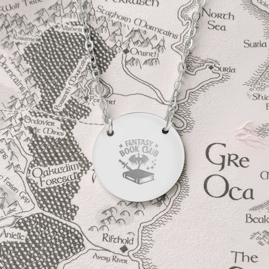 Dragon Book Club Circle Necklace