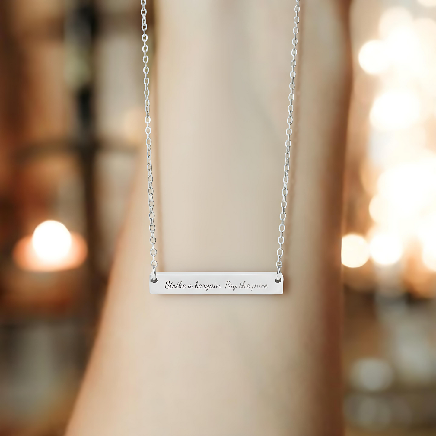 Strike a Bargain Pay the Price Necklace