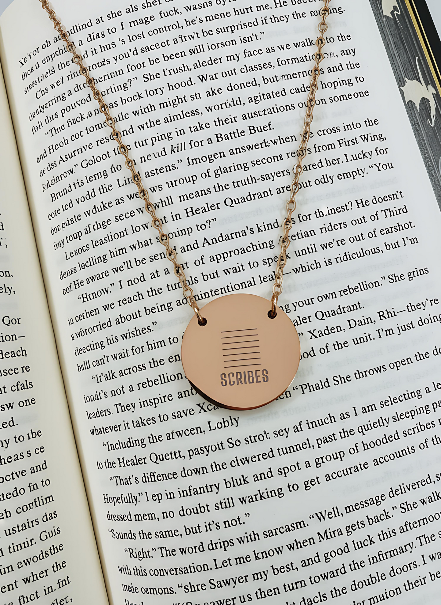 Scribes Circle Necklace - MagicMerchEmporium