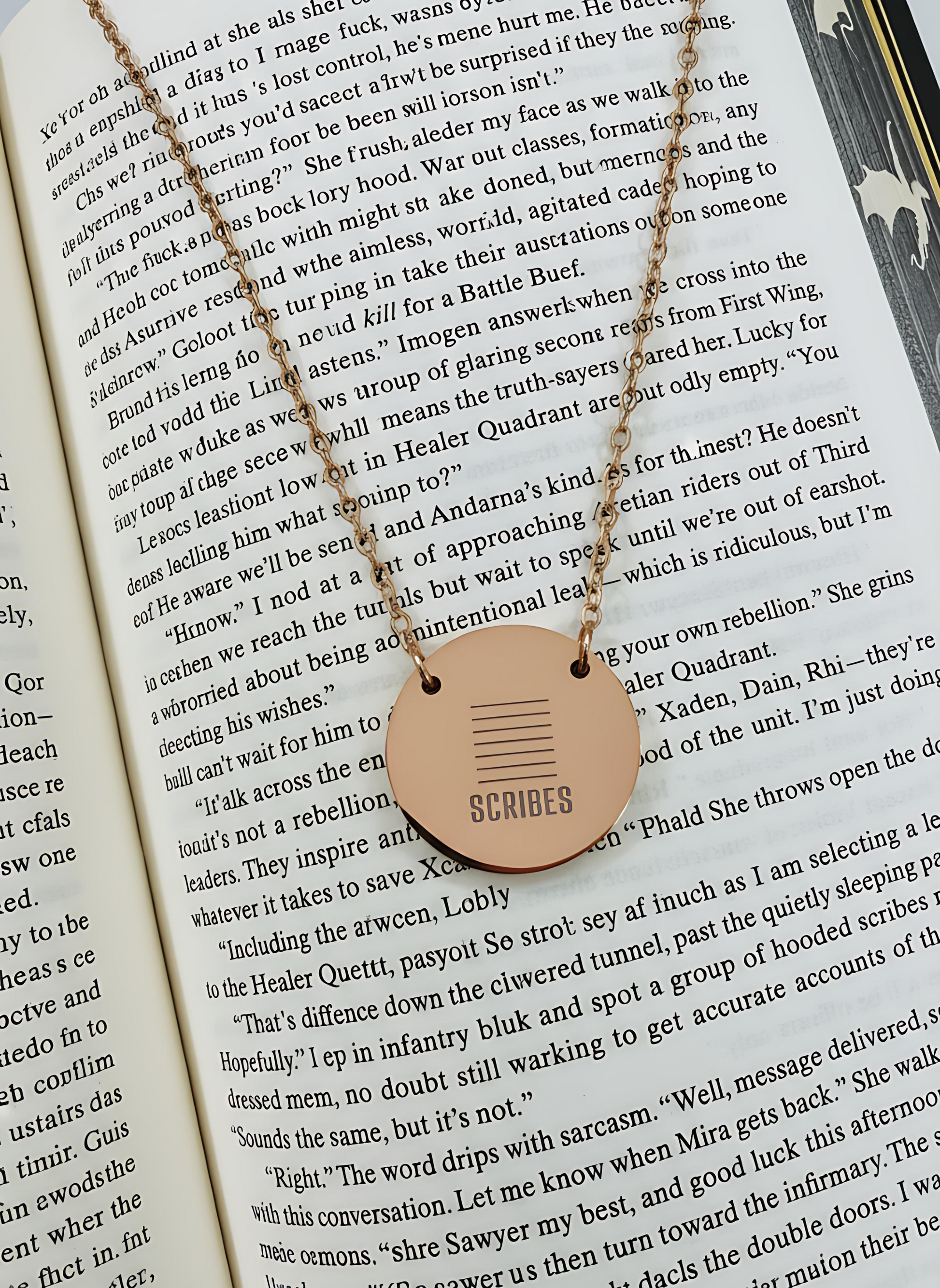 Scribes Circle Necklace - MagicMerchEmporium