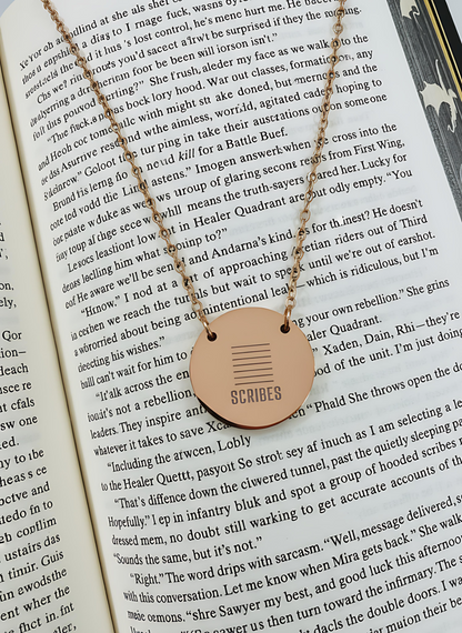 Scribes Circle Necklace - MagicMerchEmporium