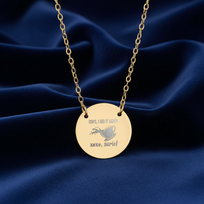 Oops I Did It Again Circle Necklace