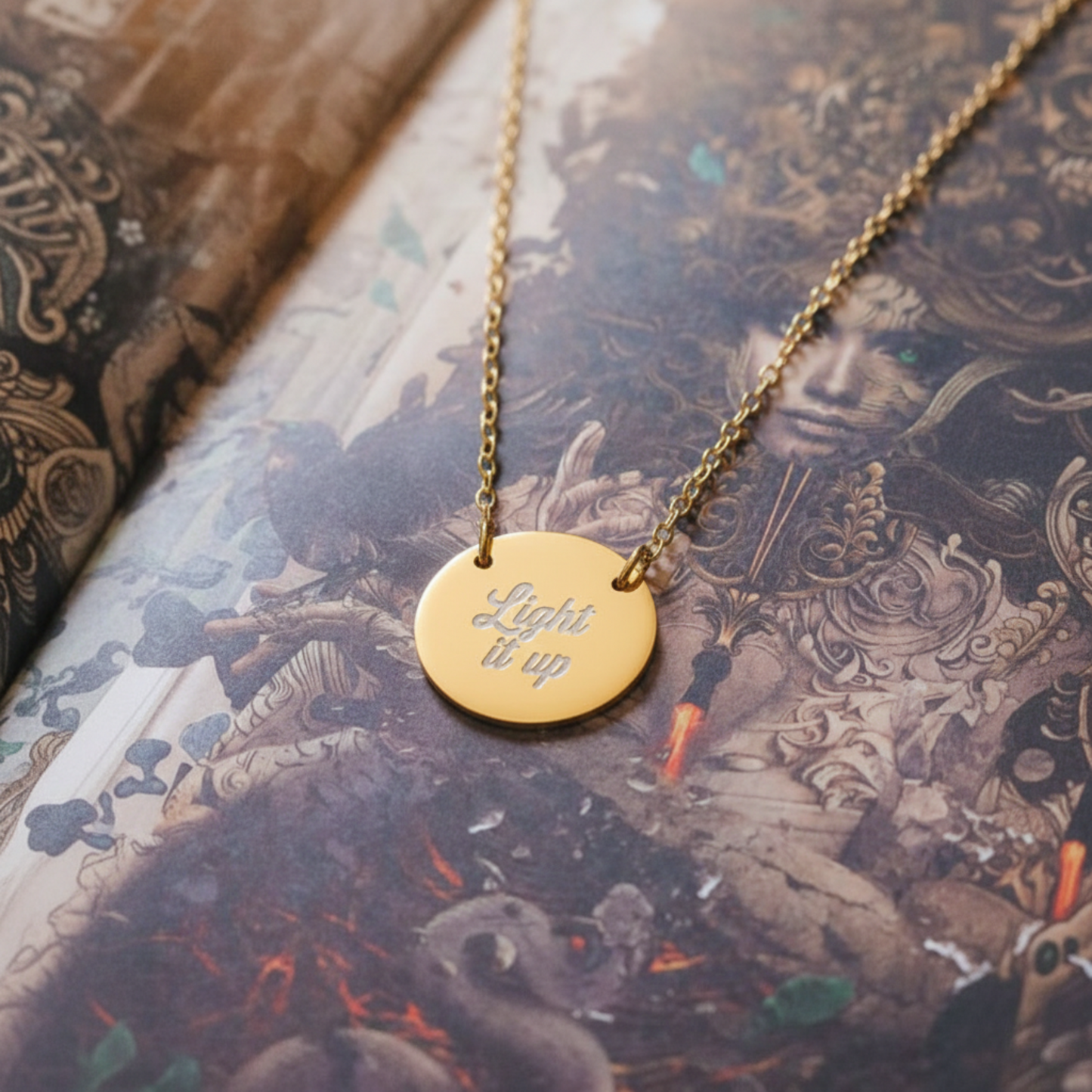 Light it up Circle Necklace