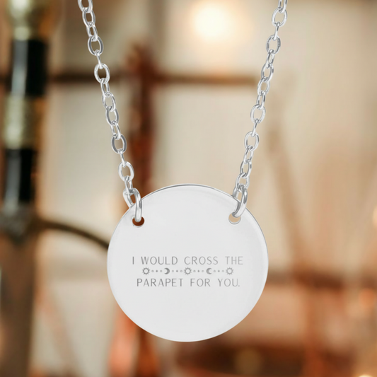 I Would Cross The Parapet Circle Necklace