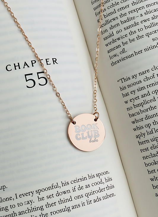 Book Club Babe Circle Necklace - MagicMerchEmporium