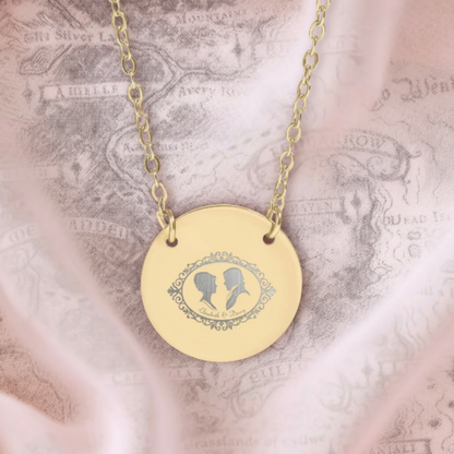 Pride & Prejudice Cameo Circle Necklace