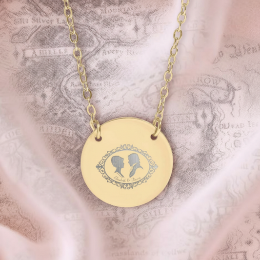 Pride & Prejudice Cameo Circle Necklace