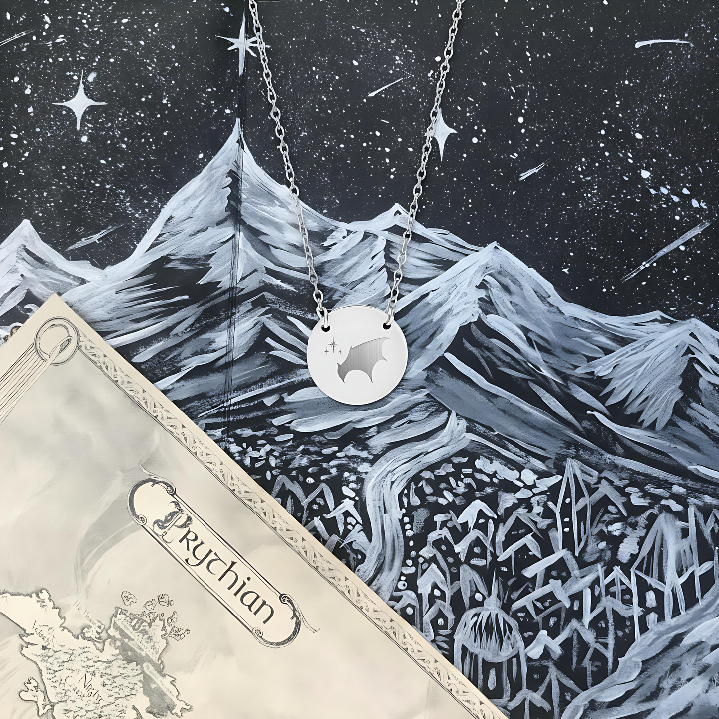 ACOTAR Night Court Circle Necklace