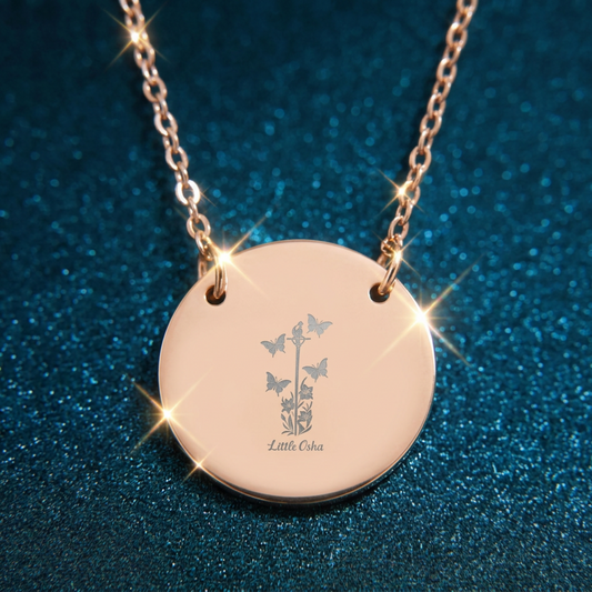 Little Osha Quicksilver Circle Necklace