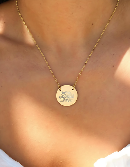 In My Bookish Era Circle Necklace