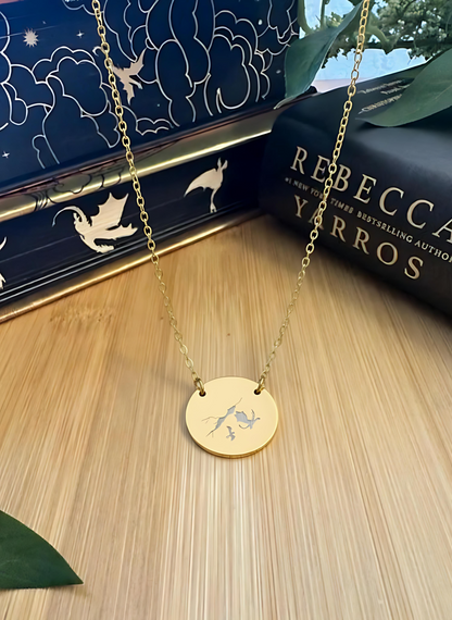 Storm Dragons Circle Necklac