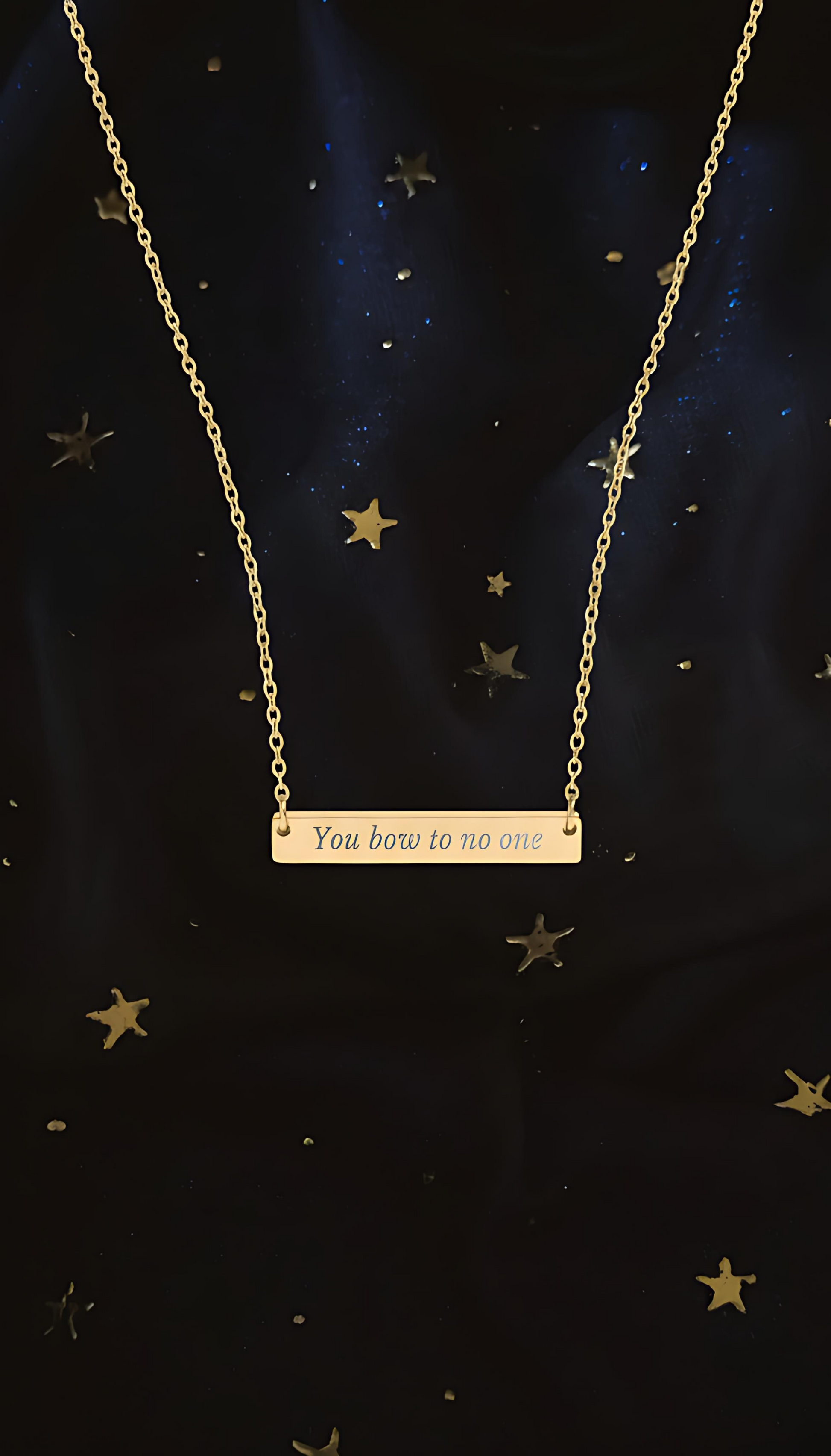 You Bow to No One Necklace - MagicMerchEmporium