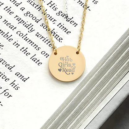 Hot Girls Read Circle Necklace