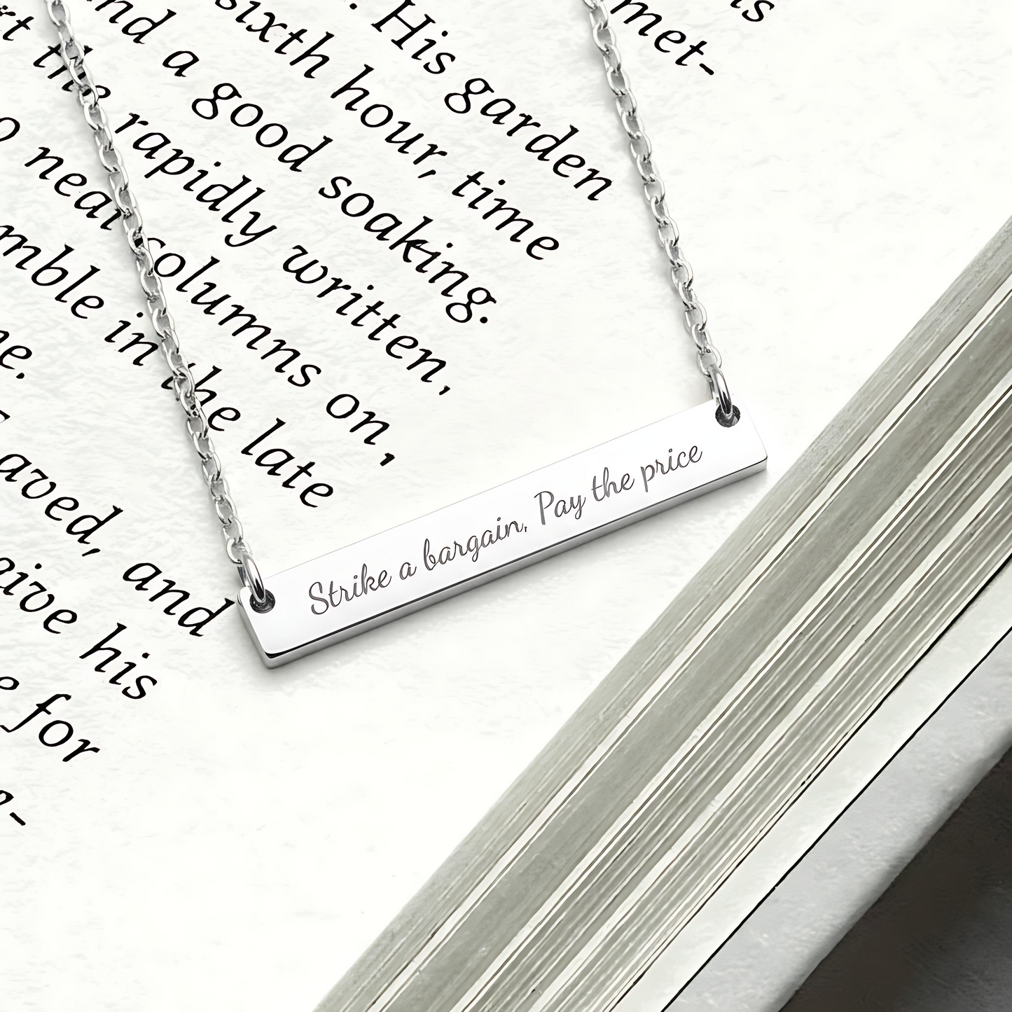 Strike a Bargain Pay the Price Necklace