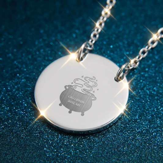 Cauldron Boil Me Circle Necklace