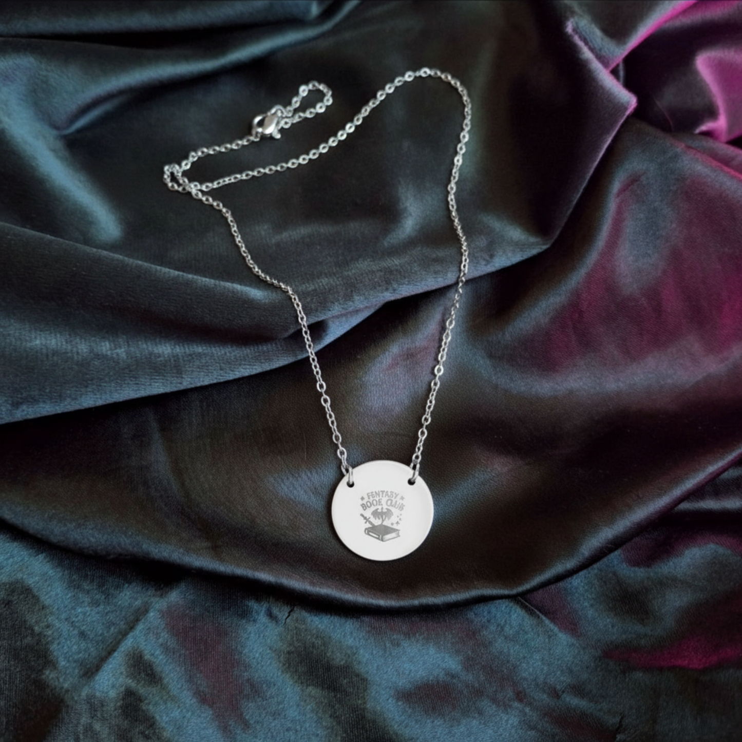 Dragon Book Club Circle Necklace