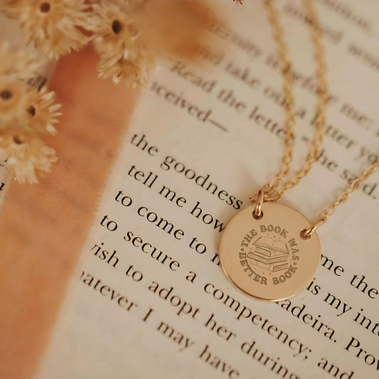 The Book Was Better Circle Necklace